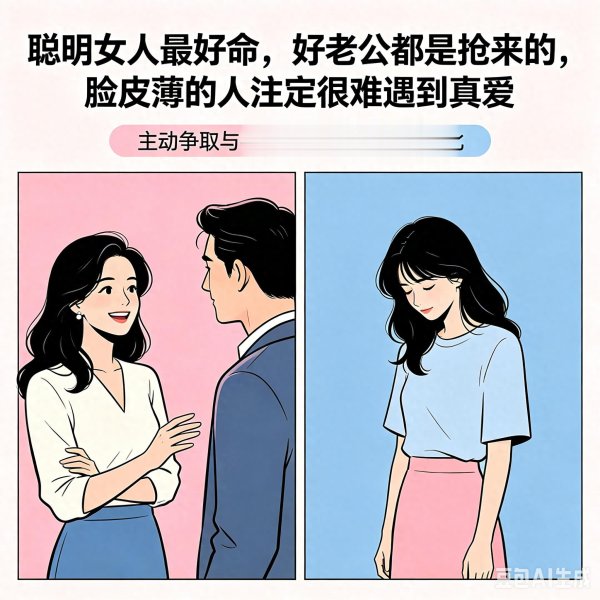 聪明女人最好命, 好老公都是抢来的, 脸皮薄的人注定很难遇到真爱