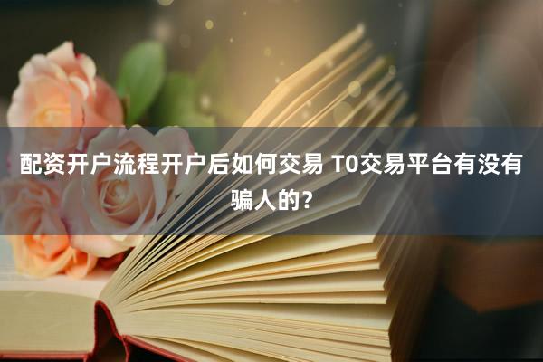 配资开户流程开户后如何交易 T0交易平台有没有骗人的？