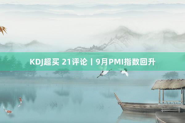KDJ超买 21评论丨9月PMI指数回升
